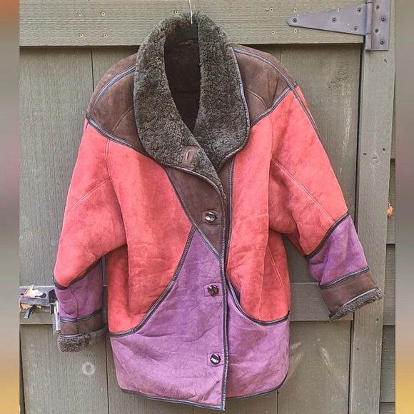 Vintage Multi-Colour Sheepskin Jacket - Picture 1 of 15